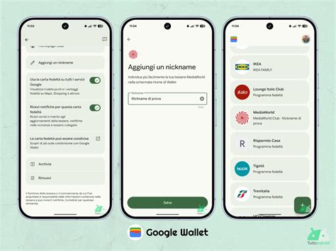 Google Wallet: sono in rollout i nickname personalizzati per i pass