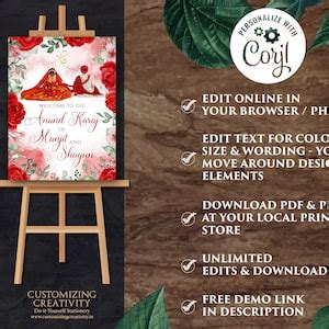 Buy Anand Karaj Welcome Sign & Sikh Wedding Signs, Anand Karaj Signs as ...