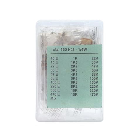 Probots SMD Resistor Box Assorted 1206, 220 Pcs Set, 5 Pcs Each Value ...