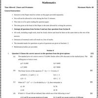 ICSE Class 10 Maths Sample Paper Set 3 2025 PDF Download