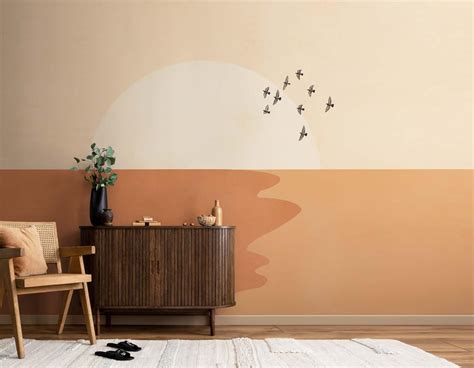 Sunset Desert Dunes Scene Abstract Wallpaper – Myindianthings