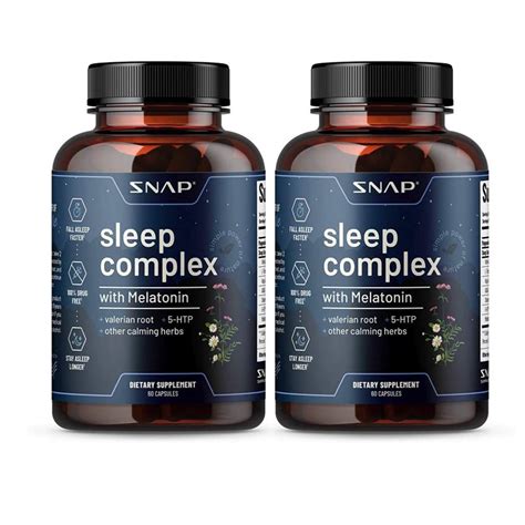 Natural Sleep Aid Supplement - Organic Melatonin, Valerian Root Sleeping Pills - Best Nighttime ...