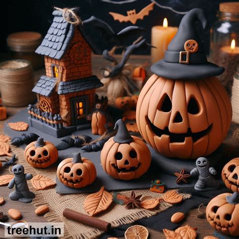 Air Dry Clay Craft, Halloween Decoration Ideas