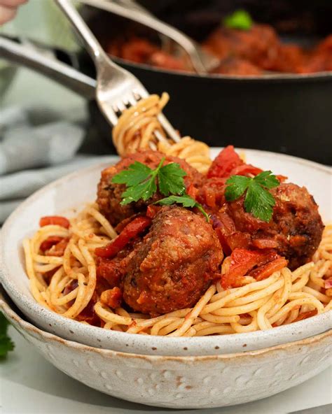 Beyond Meat Meatballs with Spicy Spaghetti Sauce - The Vegan Larder