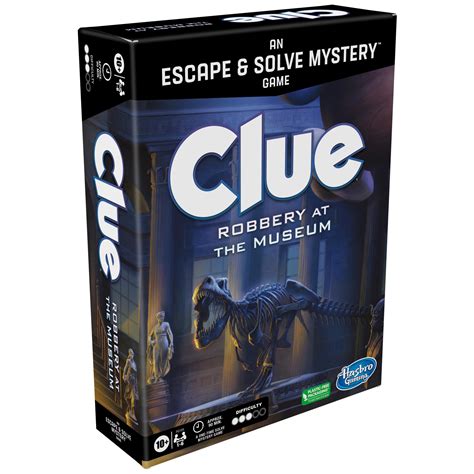 Clue Board Game Robbery at the Museum, Clue Escape Room Game ...