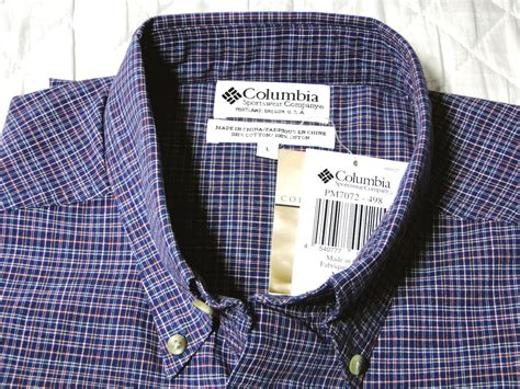 90's コロンビア COLUMBIA L/S ボタンダウン チェックシャツ long sleeve B/D shirts デッドストック ...