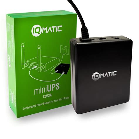 IQMATIC Mini UPS | Up to 4 Hours Backup with 12 Months Warranty ...