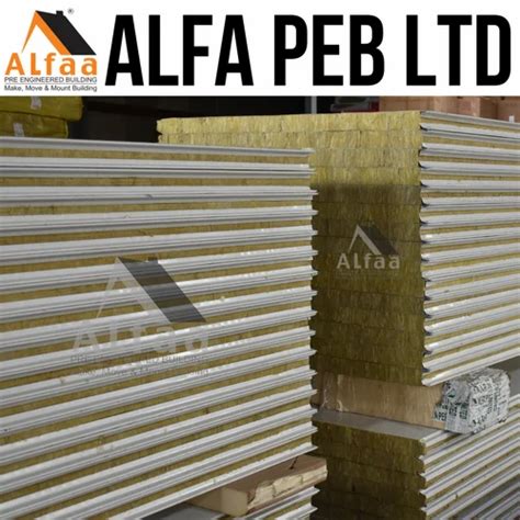 Rockwool Insulation - 50mm Rockwool insulated wall panel Manufacturer ...