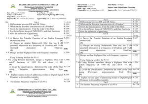 Hand written notes - classification of signals and system - Digital ...