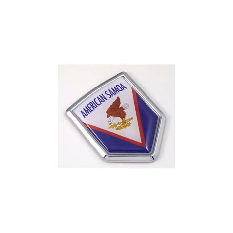 American Samoa MS USA State Flag Car Chrome Emblem | Ubuy India