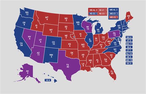 Map Of Red And Blue States 2025