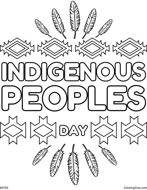Indigenous Peoples Day Coloring Pages - Coloring Cow