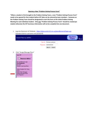 Fillable Online How to Create a New Problem Solving Process Form Fax ...
