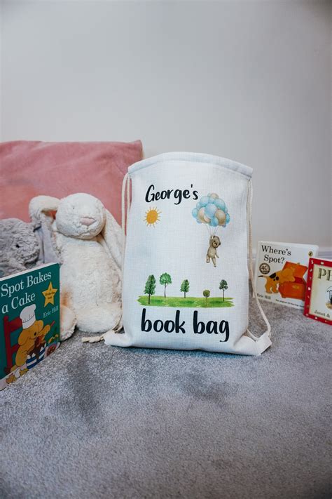 Personalised Book Bags for Children, Personalised for Teachers ...