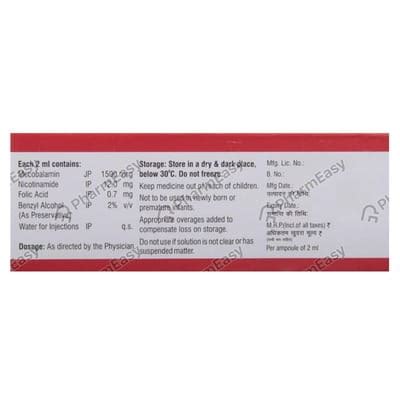 Nervijen Plus 2ml Injection: Uses, Side-effects, Price, Dosage & More ...