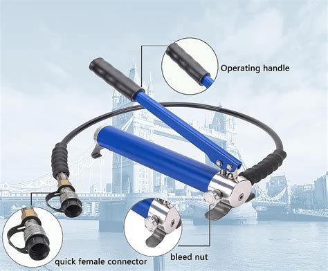 Buy 20T Hydraulic Jack+Aluminum Alloy Hydraulic Hand Pump Thin Multi ...