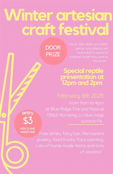 Winter artesian craft festival , Blue Ridge Fire and Rescue Company 4 ...