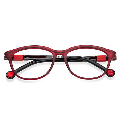Buy Kids Glasses: Matte Maroon Balck Red Full Rim Rectangle Kids 8-12 ...