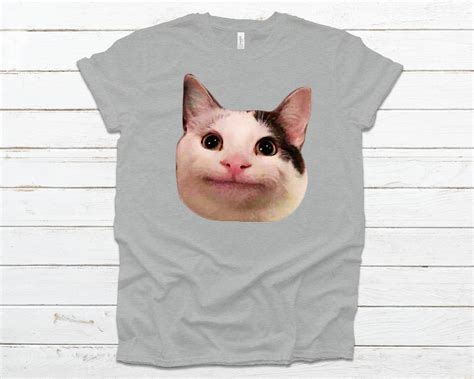 Cat Meme Tshirt, Polite Cat Tee, Cat Face Shirt, High Quality T-shirt ...