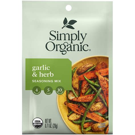 Simply Organic Garlic & Herb Seasoning Mix - Food E Concepts