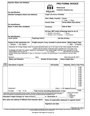 18 Printable Pro Forma Invoice Template - Fillable Samples in PDF, Word ...