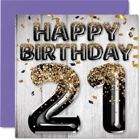 21st Birthday Cards For Men Adult Birthday Age Cards