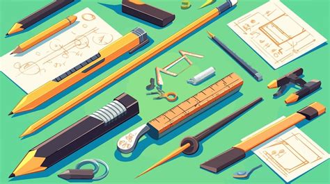 Technical drawing supplies Vectors - Download Free High-Quality Vectors ...