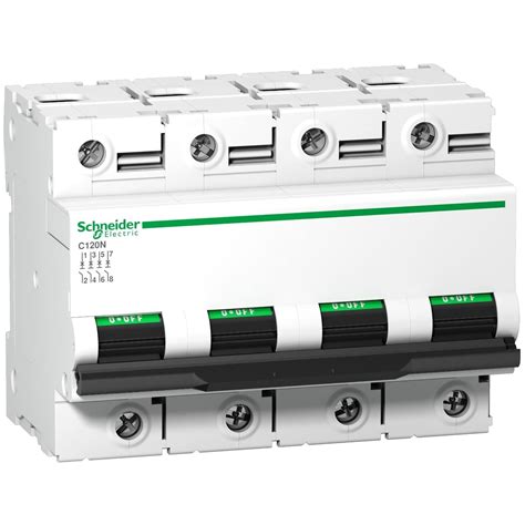 Schneider Electric A9N18374 MCB 100A FP C-Curve ACTI9 10kA, White ...