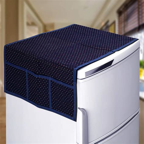 KANUSHI Industries® Fridge Covers/Refrigerator Cover (Color: Blue)(FRI ...