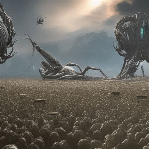 Beautiful Alien Hive Queen · Creative Fabrica