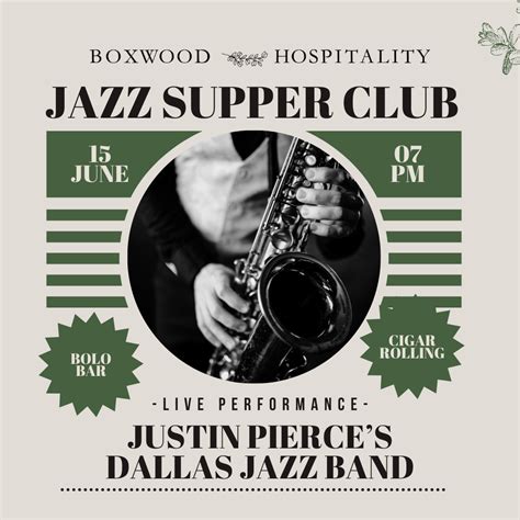 Jazz Supper Club - June 15 — Boxwood Catering | Full-Service Catering ...
