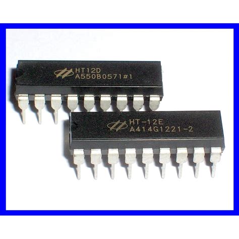 Buy HT12E & HT12D ENCODER DECODER IC : ElementzOnline ...