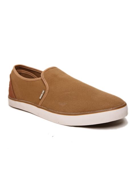 Buy WOODLAND Mens Brown Casual Sneakers Online