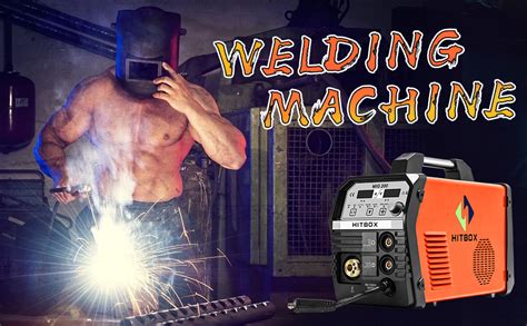 HITBOX MIG Welder 200Amp Inverter MIG ARC Lift TIG Gas Gasless 4 in 1 ...