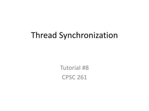 Image result for Thread synchronization techniques