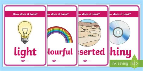 Sensory Table (Sight) Display Posters
