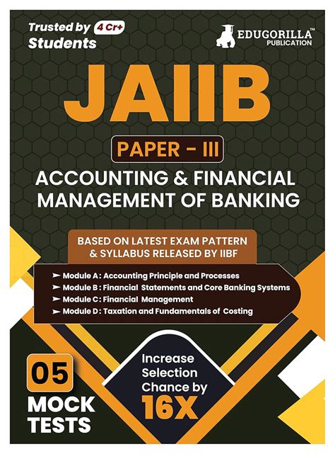 Accounting & Financial Management for Bankers - JAIIB Exam 2023 (Paper ...