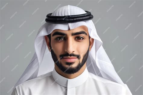 Premium Photo | Handsome arab middleeastern saudi arabian man with ...