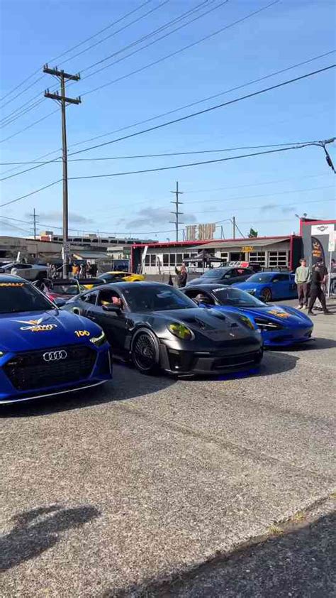 Supercar Rally Send Off With Ferrari McLaren And Lamborghini