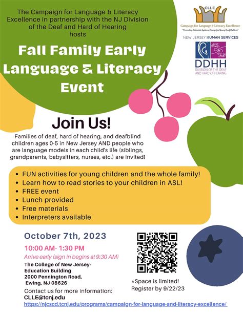 CLLE Events Calendar | The Center on Sensory and Complex Disabilities