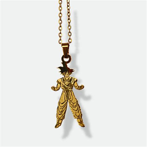 Goku Gold Chain Goku Gold Plated Dragon Ball Z Pendant | Custom