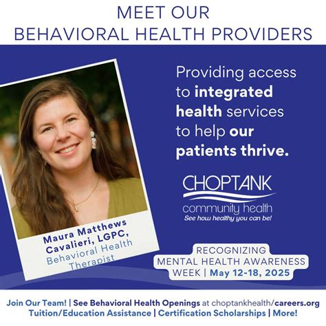 #mentalhealthawarenessweek #choptankhealth #behavioralhealthjobs ...