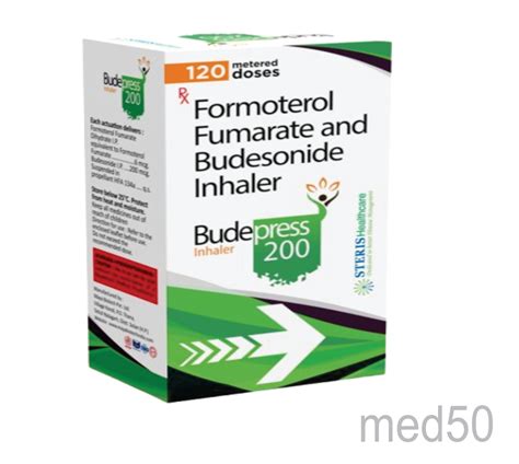 Budepress 200mcg Inhaler (Formoterol Fumarate 6.0 Mcg+Budesonide 200.0 ...