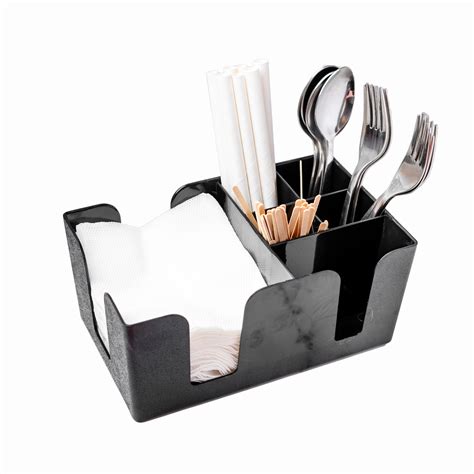 Tissue Box & Storage Holder for Napkins, Straws, and Condiments – Daromas