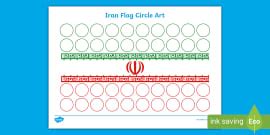 Iran Flag Dot to Dot Worksheet - Flags | Twinkl - Twinkl