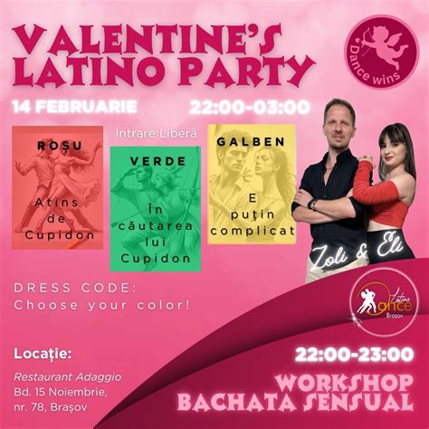 ? VALENTINE’S LATINO PARTY - 14 FEBRUARIE ??, Restaurant Adaggio ...