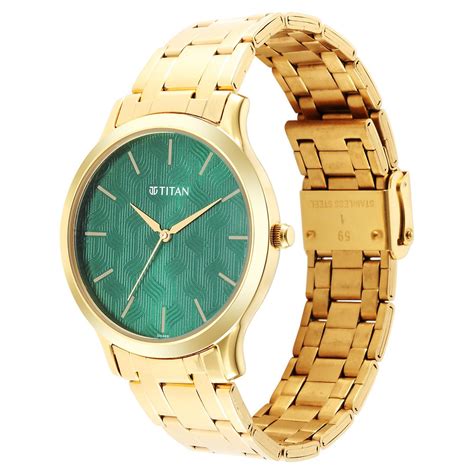 Buy Online Titan Karishma Radiance Green Dial Analog Stainless Steel ...