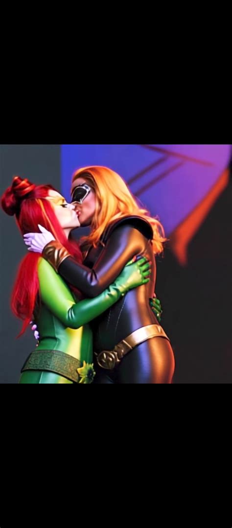 Batgirl and Poison Ivy kiss 4 by Silver041894 on DeviantArt