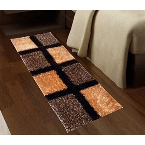Buy Hrudaya Polyster Half Bed Side Runner Shaggy/ Rugs/ Carpet for ...