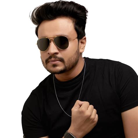 Buy Black Classic Glass and Gold Frame Aviator Sunglasses For Men and ...